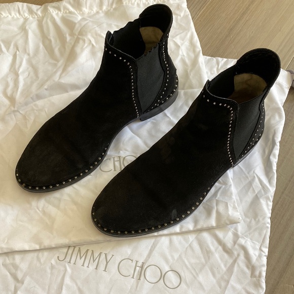Jimmy Choo studded ankle boots, size 38 - Picture 3 of 12